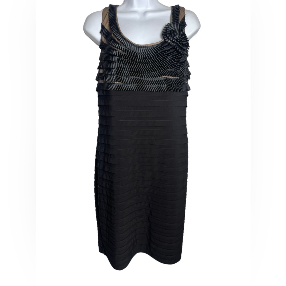 Adrianna Papell dress size 16 stunning black cocktail dress‎ gown BEAUTIFUL 🖤